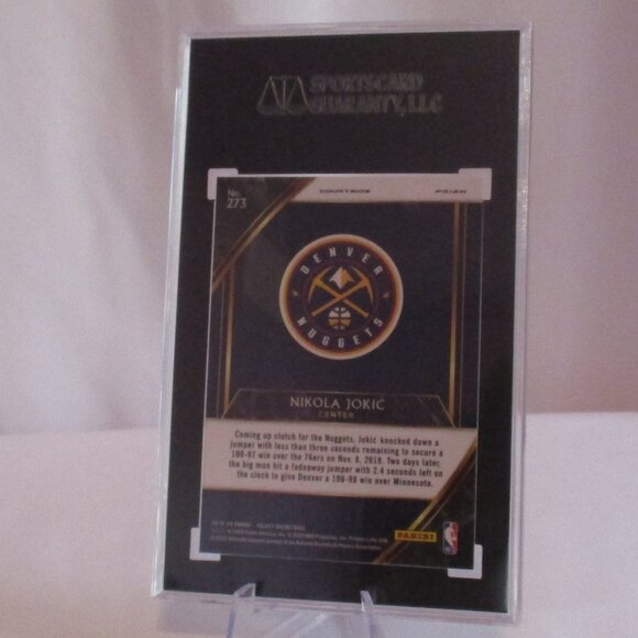 2019-20 Panini Select Courtside Prizm Silver Nikola Jokic SSP 273 SGC 10 - Picture 4 of 4